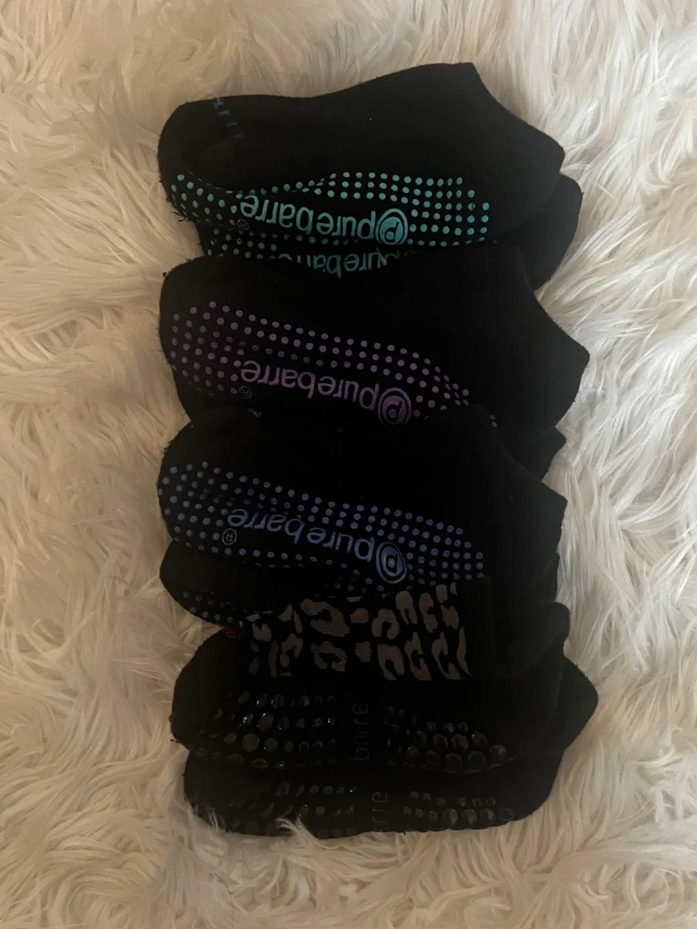 Pure Barre Grippy Socks 4 Pairs